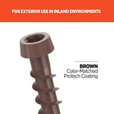 CAMO #10 2-1/2 in. Brown Star Drive Trim-Head Composite Deck Screw (1750-Count)
