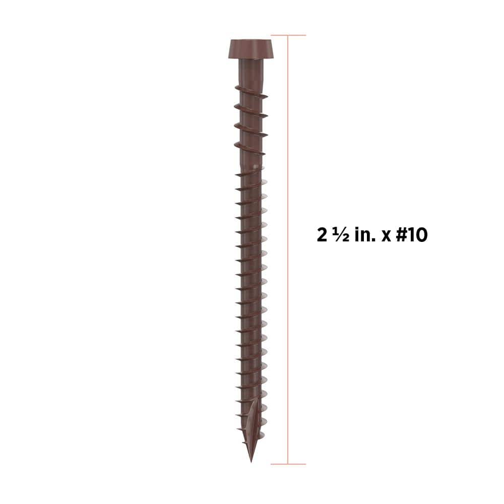 CAMO #10 2-1/2 in. Brown Star Drive Trim-Head Composite Deck Screw (1750-Count)