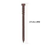 CAMO #10 2-1/2 in. Brown Star Drive Trim-Head Composite Deck Screw (1750-Count)