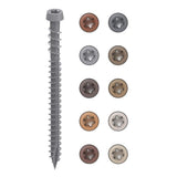 CAMO #10 2-1/2 in. Gray Star Drive Trim-Head Composite Deck Screw (100-Count)