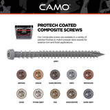 CAMO #10 2-1/2 in. Gray Star Drive Trim-Head Composite Deck Screw (1750-Count)