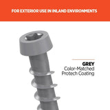 CAMO #10 2-1/2 in. Gray Star Drive Trim-Head Composite Deck Screw (1750-Count)