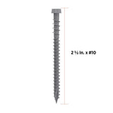 CAMO #10 2-1/2 in. Gray Star Drive Trim-Head Composite Deck Screw (1750-Count)