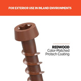 CAMO #10 2-1/2 in. Redwood Star Drive Trim-Head Composite Deck Screw (1750-Count)