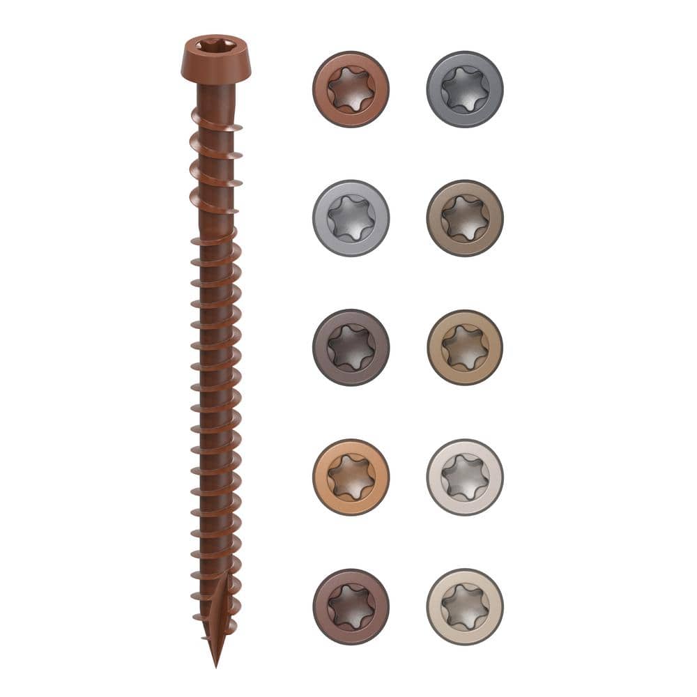 CAMO #10 2-1/2 in. Redwood Star Drive Trim-Head Composite Deck Screw (1750-Count)