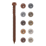 CAMO #10 2-1/2 in. Redwood Star Drive Trim-Head Composite Deck Screw (1750-Count)