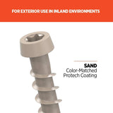 CAMO #10 2-1/2 in. Sand Star Drive Trim-Head Composite Deck Screw (350-Count)