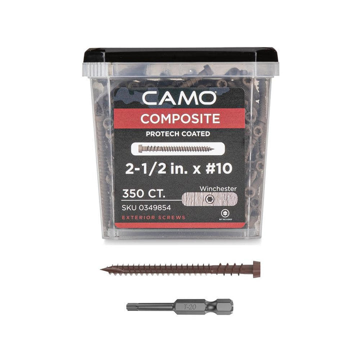 CAMO #10 2-1/2 in. Winchester Star Drive Trim-Head Composite Deck Screw (350-Count)