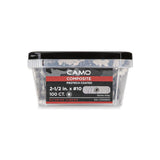 CAMO #10 2-1/2 in. Stone Gray Star Drive Trim-Head Composite Deck Screw (100-Count)