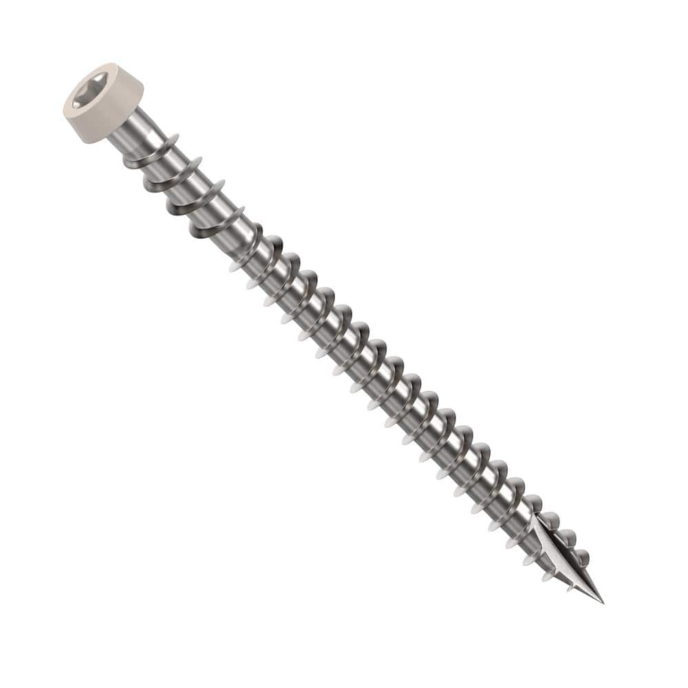 CAMO #10 2-1/2 in. 316 Stainless Steel Composite Stone Gray Premium Star Drive Flat Undercut Screws (350-Count)