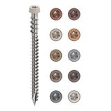 CAMO #10 2-1/2 in. 316 Stainless Steel Composite Stone Gray Premium Star Drive Flat Undercut Screws (350-Count)
