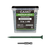 CAMO 3 in. #9 Green Star Drive Exterior Bugle Head Wood Deck Screws (350-Count)