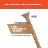 CAMO 2-1/2 in. #9 Tan Star Drive Exterior Bugle Head Wood Deck Screws (1750-Count)