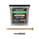 CAMO 3 in. #9 Tan Star Drive Exterior Bugle Head Wood Deck Screws (350-Count)
