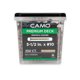 CAMO 3-1/2 in. #10 Tan Star Drive Exterior Bugle Head Wood Deck Screws (250-Count)