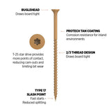 CAMO 4 in. #10 Tan Star Drive Exterior Bugle Head Wood Deck Screws (1350-Count)