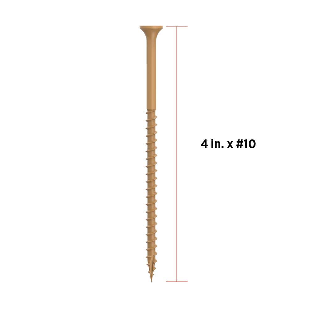 CAMO 4 in. #10 Tan Star Drive Exterior Bugle Head Wood Deck Screws (1350-Count)