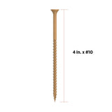 CAMO 4 in. #10 Tan Star Drive Exterior Bugle Head Wood Deck Screws (1350-Count)