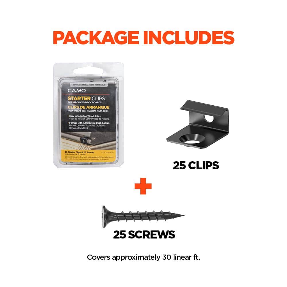 CAMO Starter Clips (25-Count)