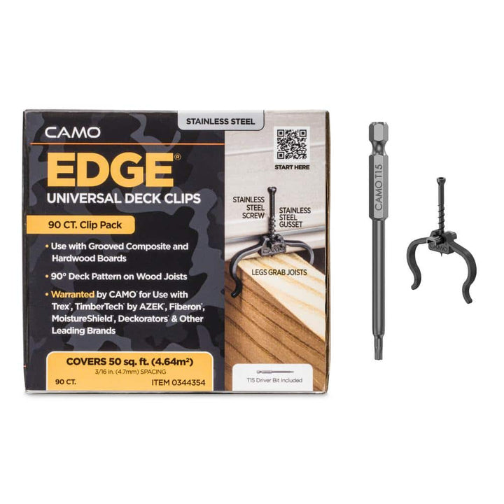 CAMO EdgeClip Hidden Deck Fastener (90-Count)
