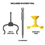 CAMO Edge Clip and Drive Decking Tool Stainless Steel Hidden Deck Fastener Clip Bundle (1800-Count/1000 Sq. Ft.)