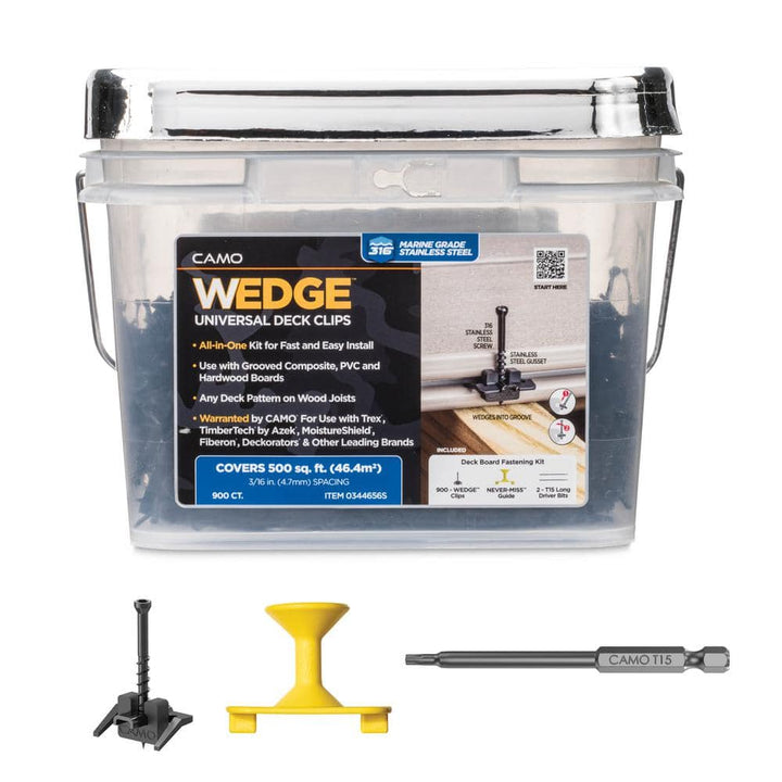 CAMO Wedge Stainless Steel Hidden Deck Fastener Clip (900-Count/500 sq. ft.)