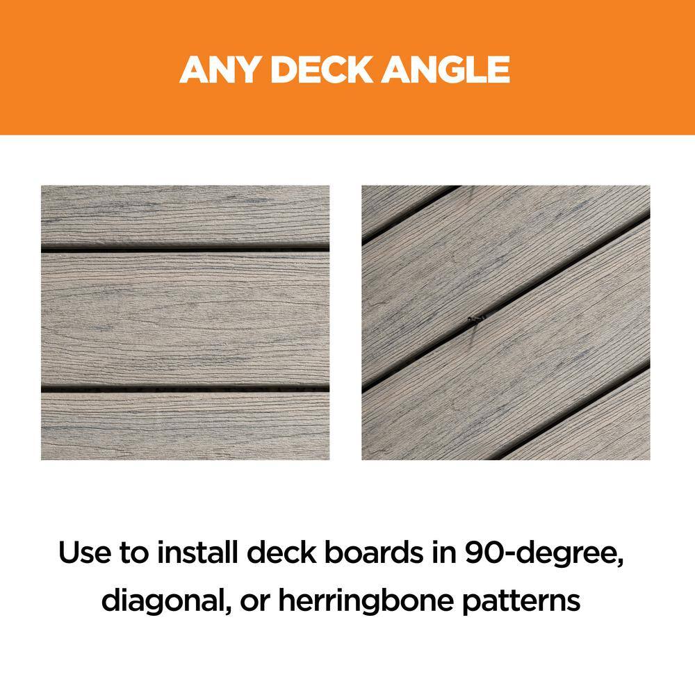CAMO Wedgeclip and Drive Decking Tool Stainless Steel Hidden Deck Fastener Clip Bundle (1800-Count/1000 sq. ft.)