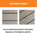 CAMO Wedgeclip and Drive Decking Tool Stainless Steel Hidden Deck Fastener Clip Bundle (1800-Count/1000 sq. ft.)
