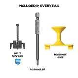CAMO Wedgeclip and Drive Decking Tool Stainless Steel Hidden Deck Fastener Clip Bundle (1800-Count/1000 sq. ft.)