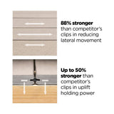 CAMO Wedgeclip and Drive Decking Tool Stainless Steel Hidden Deck Fastener Clip Bundle (1800-Count/1000 sq. ft.)