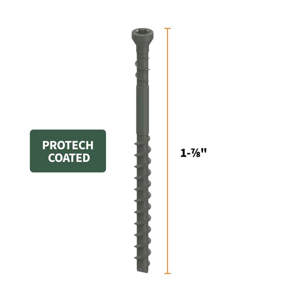 CAMO DeckPac 875 1-⅞ in. Exterior Coated Trimhead Hidden Edge Deck Screws with Marksman Pro-X1 and Driver Bits