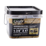 CAMO DeckPac 875 1-⅞ in. Exterior Coated Trimhead Hidden Edge Deck Screws with Marksman Pro-X1 and Driver Bits