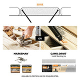 CAMO 1-⅞ in. Exterior Coated Trimhead Hidden Edge Deck Screw (100-Count)