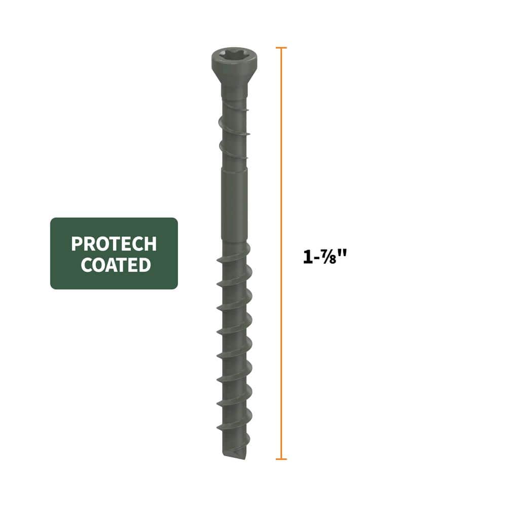 CAMO 1-⅞ in. Exterior Coated Trimhead Hidden Edge Deck Screw (100-Count)