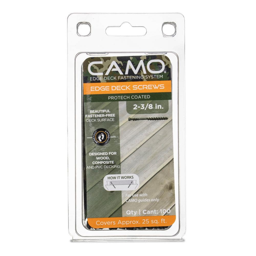 CAMO 2-⅜ in. Exterior Coated Trimhead Hidden Edge Deck Screw (100-Count)