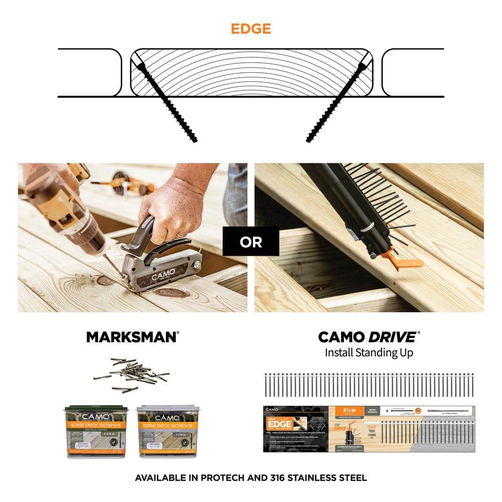 CAMO 2-⅜ in. Exterior Coated Trimhead Hidden Edge Deck Screw (700-Count)