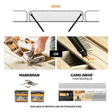 CAMO 1-⅞ in. 316 Stainless Steel Trimhead Hidden Edge Deck Screw (100-Count)