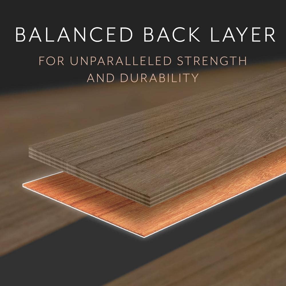 ASPEN FLOORING Cannon Hickory 1/2 in. T x 7.5 in. W Water Resistant Wire Brushed Engineered Hardwood Flooring (31.09 sqft/case)