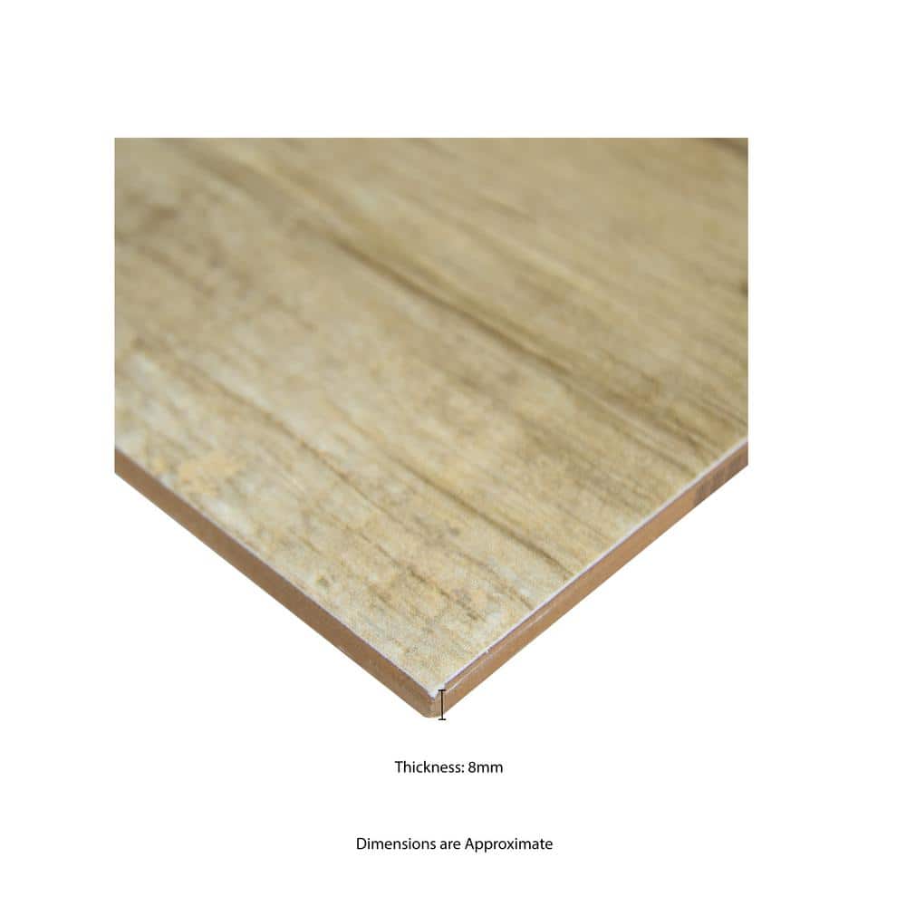 MSI Capel Timber 6 in. x 24 in. Matte Ceramic Floor and Wall Tile (17 sq. ft. per case)