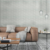 Capella Fog Brick 2 in. x 10 in. Matte Porcelain Floor and Wall Tile (5.15 sq. ft. / case)