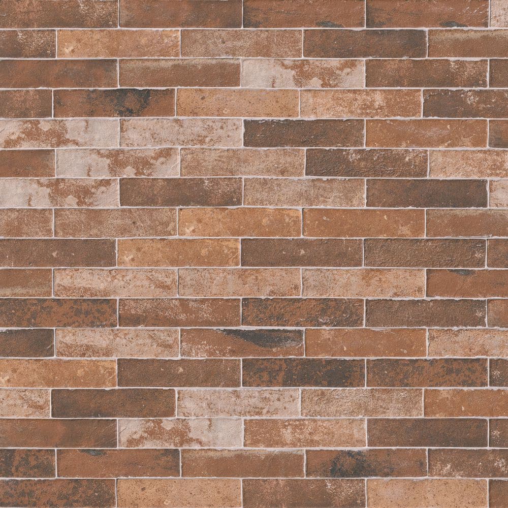 MSI Capella Red Brick 2 in. x 10 in. Matte Porcelain Floor and Wall Tile (5.17 sq. ft. / case)