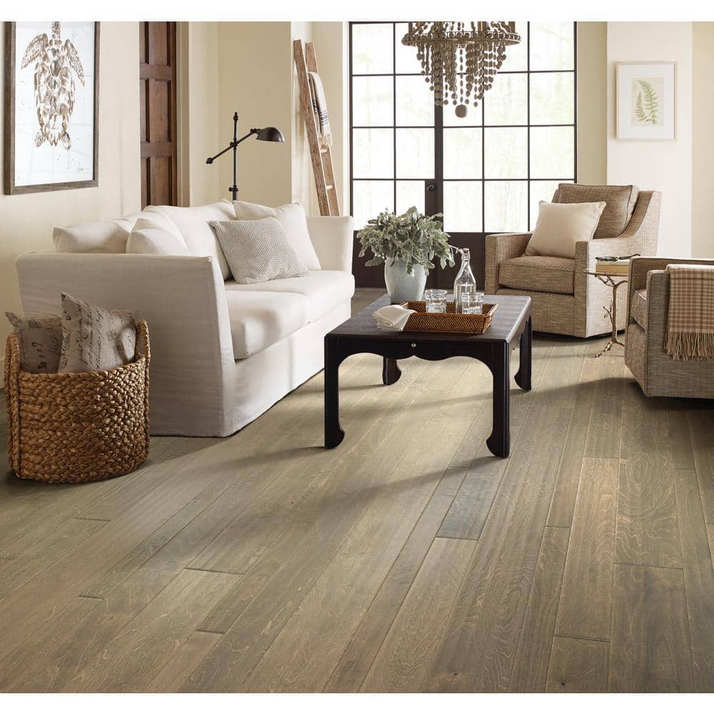 Shaw Legacy Caravan Birch 3/8 In. T X 7 in. W Tongue and Groove Hand Scraped Engineered Hardwood Flooring (44.29 sq.ft./case)