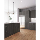 Cambridge Quick Assemble Modern Style, Carbon Marine 12 x 36 in. Wall Kitchen Cabinet (12 in. W x 12 D x 36 in. H)