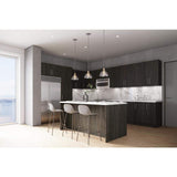 Cambridge Quick Assemble Modern Style, Carbon Marine 27 x 36 in. Wall Kitchen Cabinet (27 in. W x 12 D x 36 in. H)