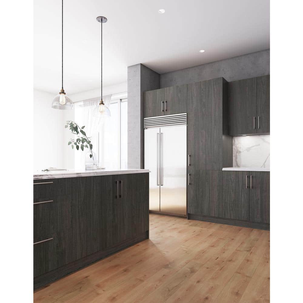 Cambridge Quick Assemble Modern Style, Carbon Marine 27 x 36 in. Wall Kitchen Cabinet (27 in. W x 12 D x 36 in. H)
