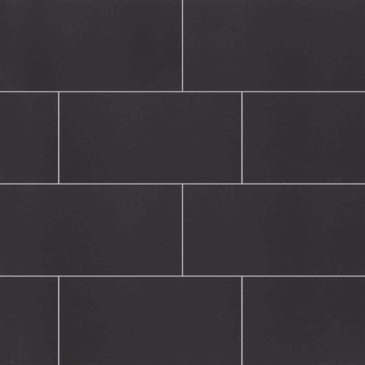 MSI Carbon 12 in. x 24 in. Matte Porcelain Stone Look Floor and Wall Tile (14 sq. ft./Case)