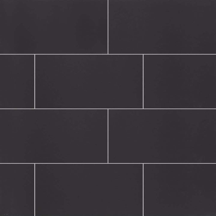 MSI Carbon 12 in. x 24 in. Matte Porcelain Stone Look Floor and Wall Tile (14 sq. ft./Case)