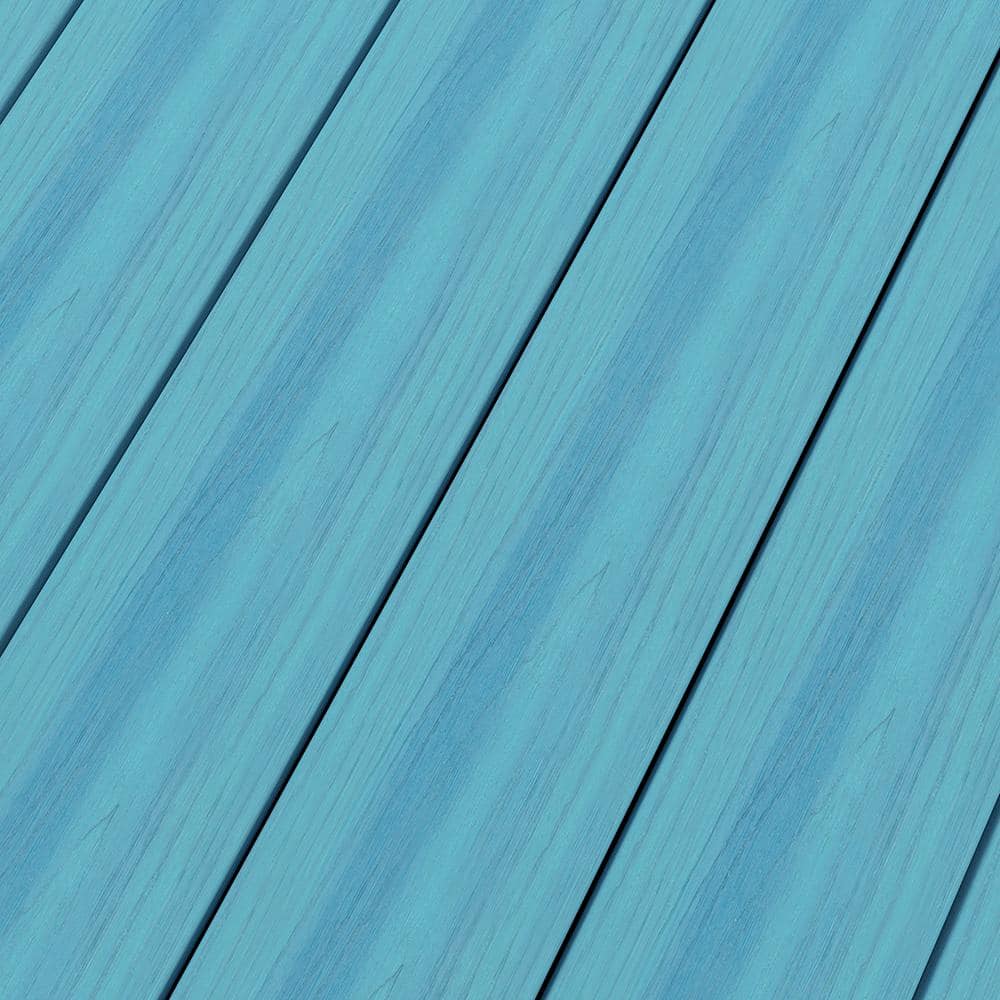 NewTechWood UltraShield Naturale Cortes 1 in. x 6 in. x 8 ft. Caribbean Blue Solid Composite Decking Board