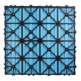 NewTechWood UltraShield Naturale 1 ft. x 1 ft. Quick Deck Outdoor Composite Deck Tile Sample in Caribbean Blue