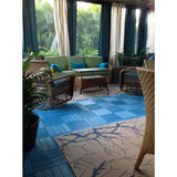 NewTechWood UltraShield Naturale 1 ft. x 1 ft. Quick Deck Outdoor Composite Deck Tile in Caribbean Blue (10 sq. ft. per box)